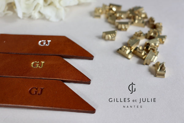 Ceintures en cuir tanné végétal, Made in France, personnalisable avec vos initiales.