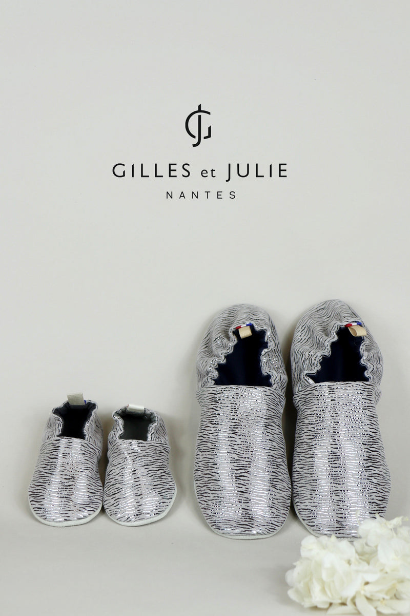 Chaussons bébé en cuir souple-Chaussons premiers pas- Chaussons made in  France-disco New – Julie et Gilles